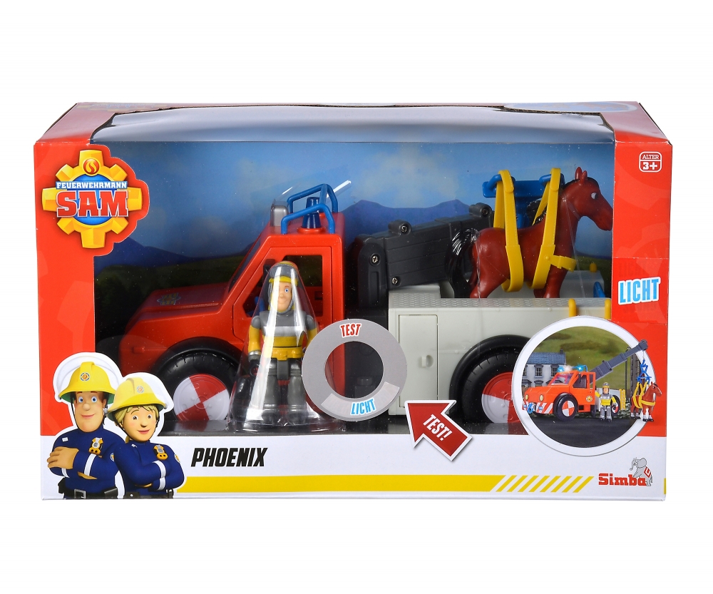 Fireman Sam Phoenix Mit Figur Und Pferd Fireman Sam Phoenix Mit Figur Und Pferd