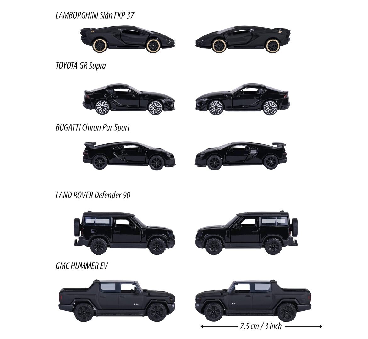 Majorette BLACK EDITION 5 PIECES GIFTPACK - 8502005000 Majorette BLACK EDITION 5 PIECES GIFTPACK - 8502005000