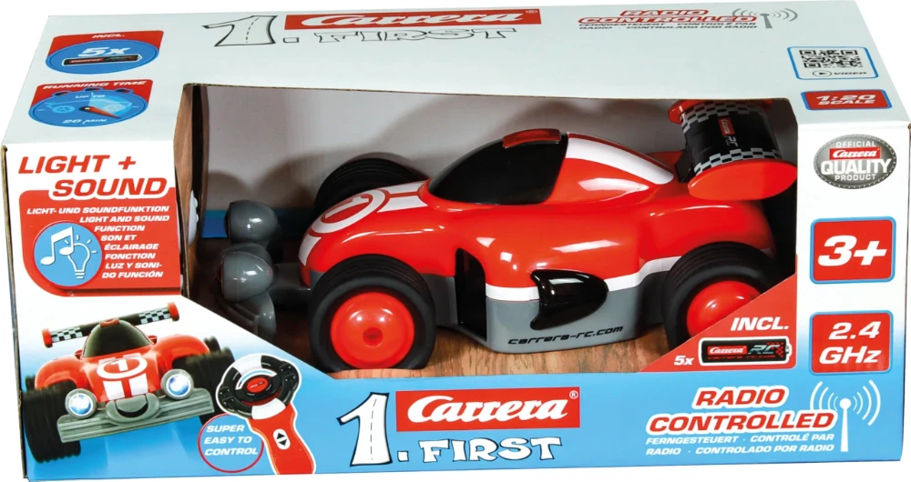 Carrera RC First Racer mit Lenkrad-Controller für Anfänger 370181073P Carrera RC First Racer mit Lenkrad-Controller für Anfänger 370181073P