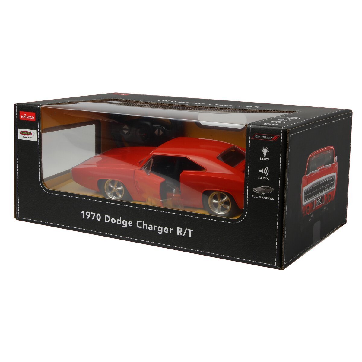 JAMARA Dodge Charger R/T 1970 1:16 rot 2,4GHz Tür manuell ab 6 Jahren
