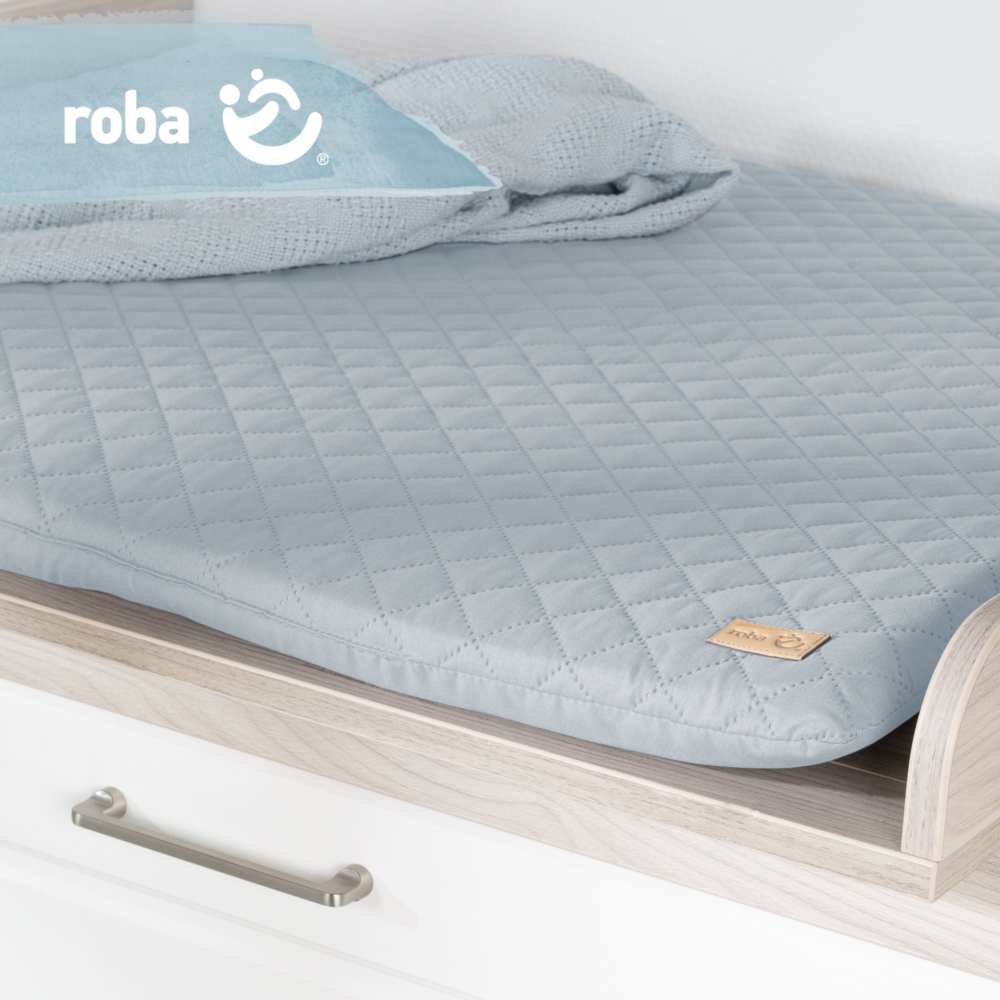 Roba 308121V231 Wickelauflage roba Style türkis hell blau – Wickelauflagen - Bild 4 Roba 308121V231 Wickelauflage roba Style türkis hell blau – Wickelauflagen - Produktbild 4