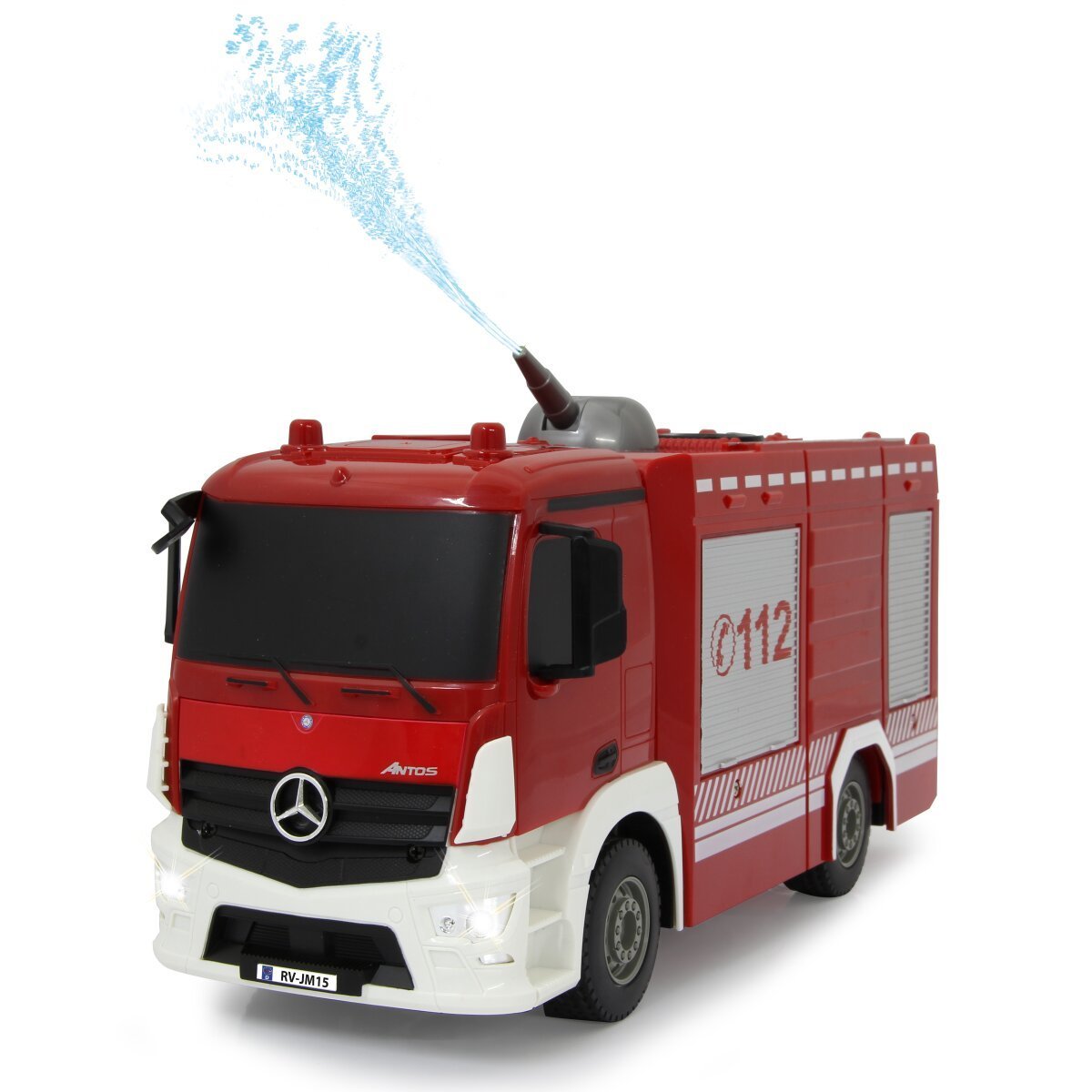 JAMARA Feuerwehr TLF mit Spritzfunktion Mercedes-Benz Antos 1:26 2,4GHz ab 6 Jahren