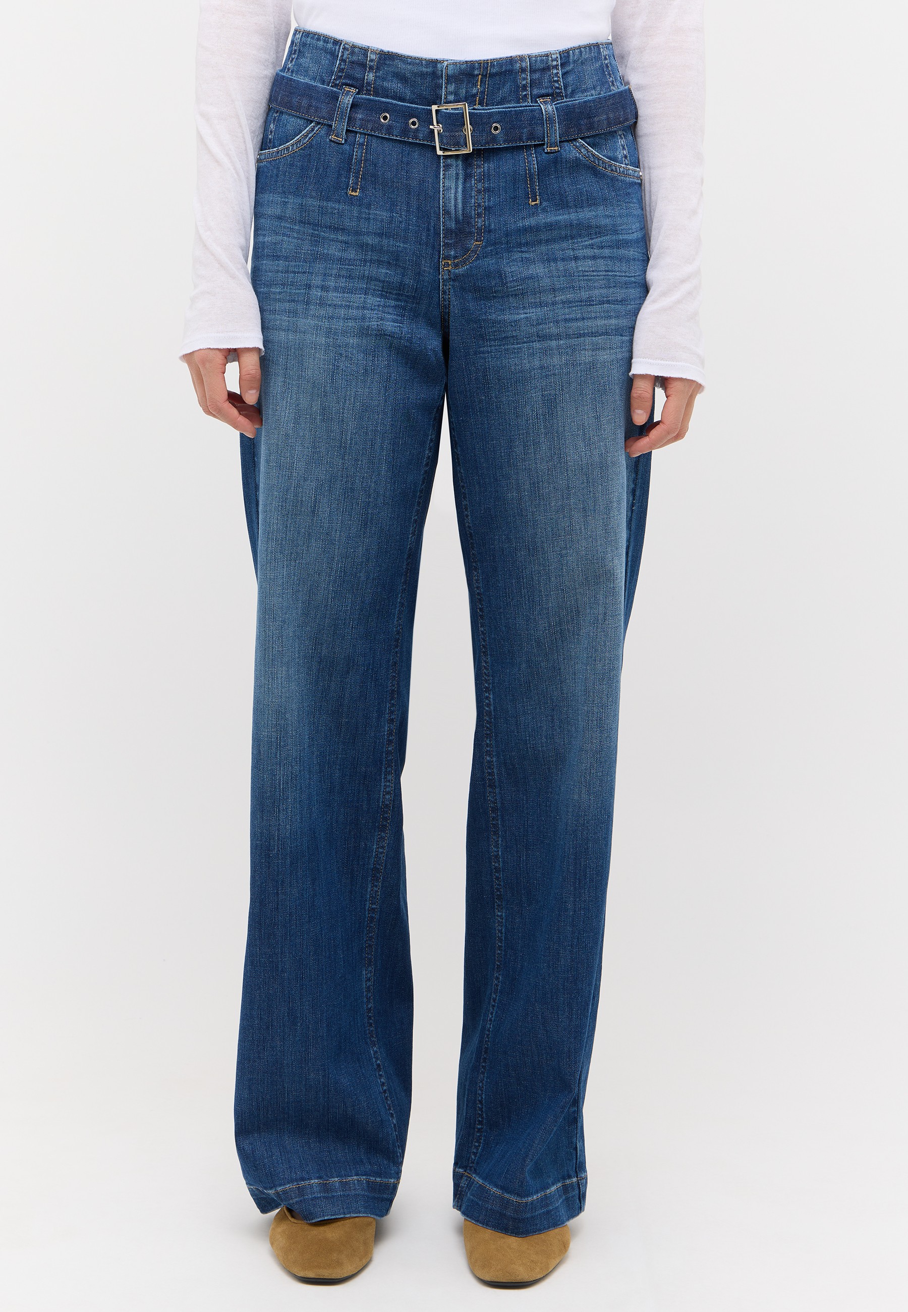 ANGELS 350252130 Damen Jeans Liz Retro Wide Leg - Blau - 1 ANGELS 350252130 Damen Jeans Liz Retro Wide Leg - Blau - 1