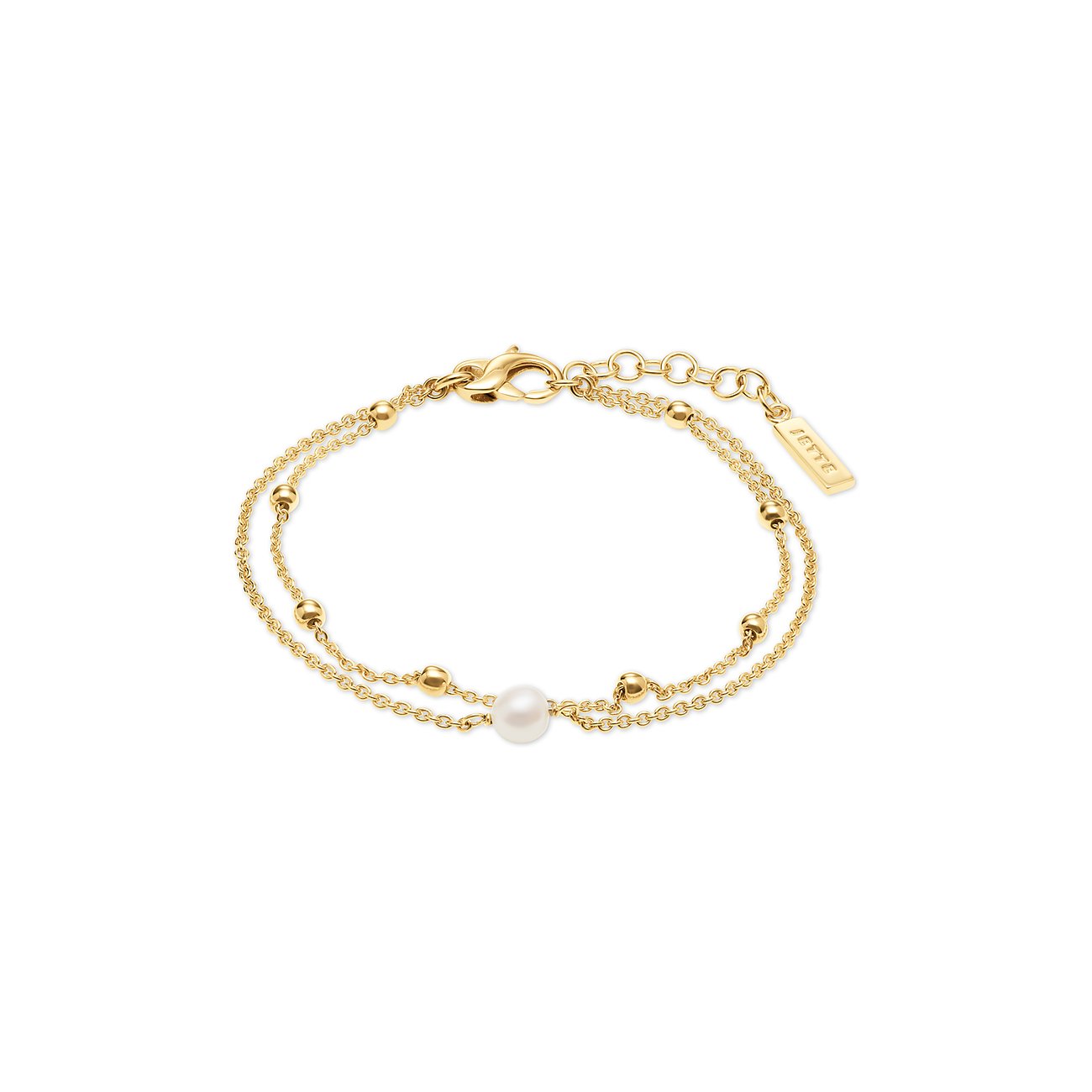 JETTE S.88601742 ARMBAND, PERLE, GELBGOLD, 17+3 CM JETTE S.88601742 ARMBAND, PERLE, GELBGOLD, 17+3 CM