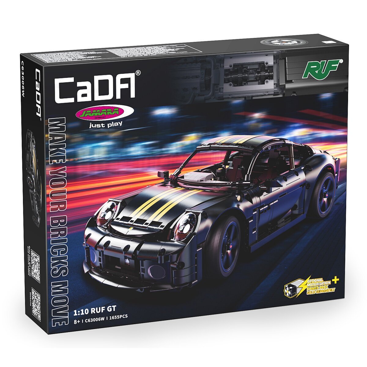 JAMARA CaDA RUF GT 1:10 schwarz Bricks ab 8 Jahren JAMARA CaDA RUF GT 1:10 schwarz Bricks ab 8 Jahren