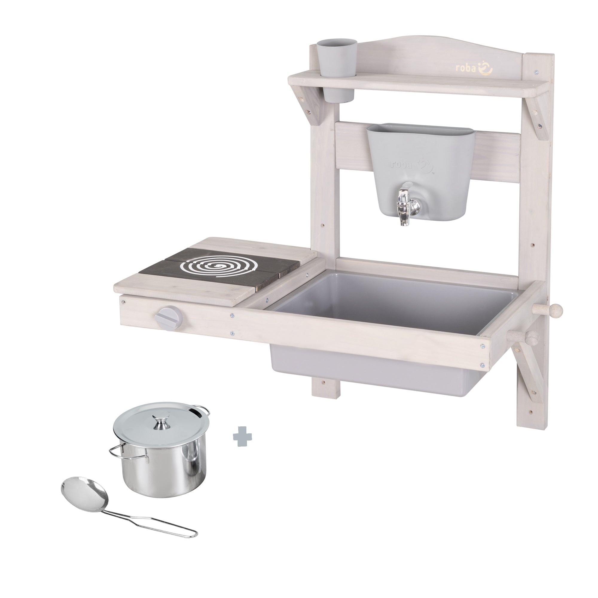 Roba 457001GAZU Spiel- Matschküche zum Hängen grau – Outdoor FSC - Bild 7 Roba 457001GAZU Spiel- Matschküche zum Hängen grau – Outdoor FSC - Produktbild 7