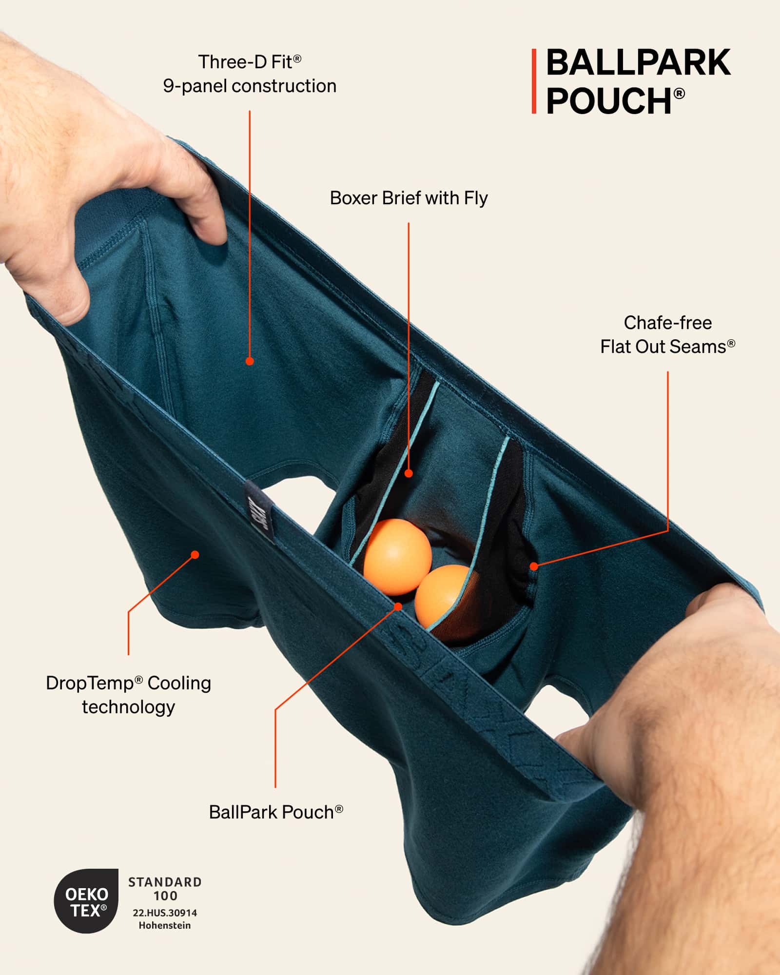 SAXX SXBB86FBLK - DropTemp Cooling Cotton - Schwarz - Bild 3