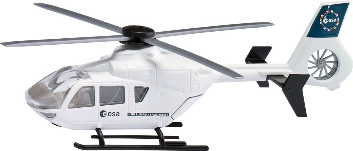 SIKU 2537 ESA Hubschrauber Flugzeug, Hubschrauber, Transport, Fahrzeug, Rad