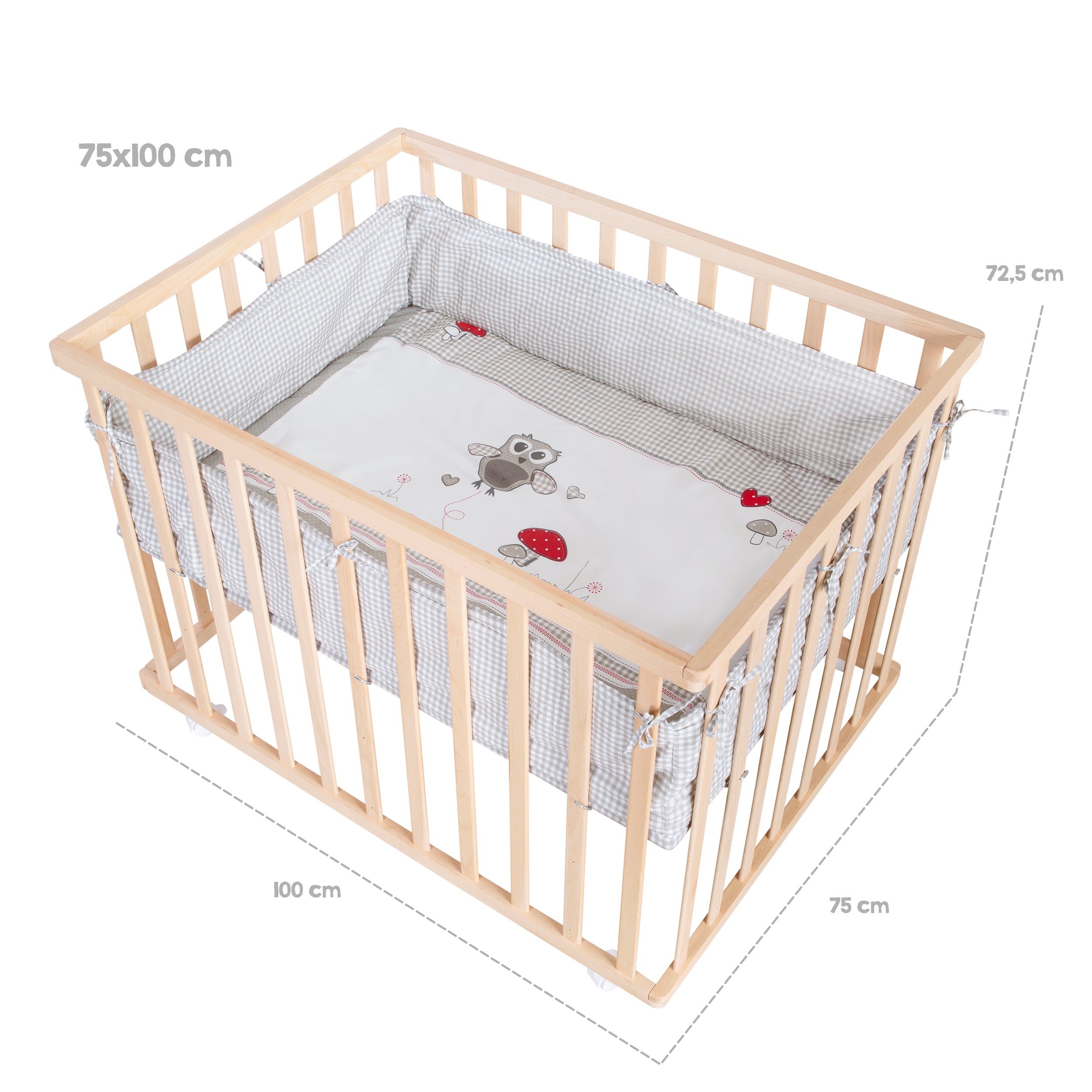 Roba 0241NAS148 Laufgitter 100x75 Adam & Eule Bio Buche natur - Bild 4 Roba 0241NAS148 Laufgitter 100x75 Adam & Eule Bio Buche natur - Produktbild 4