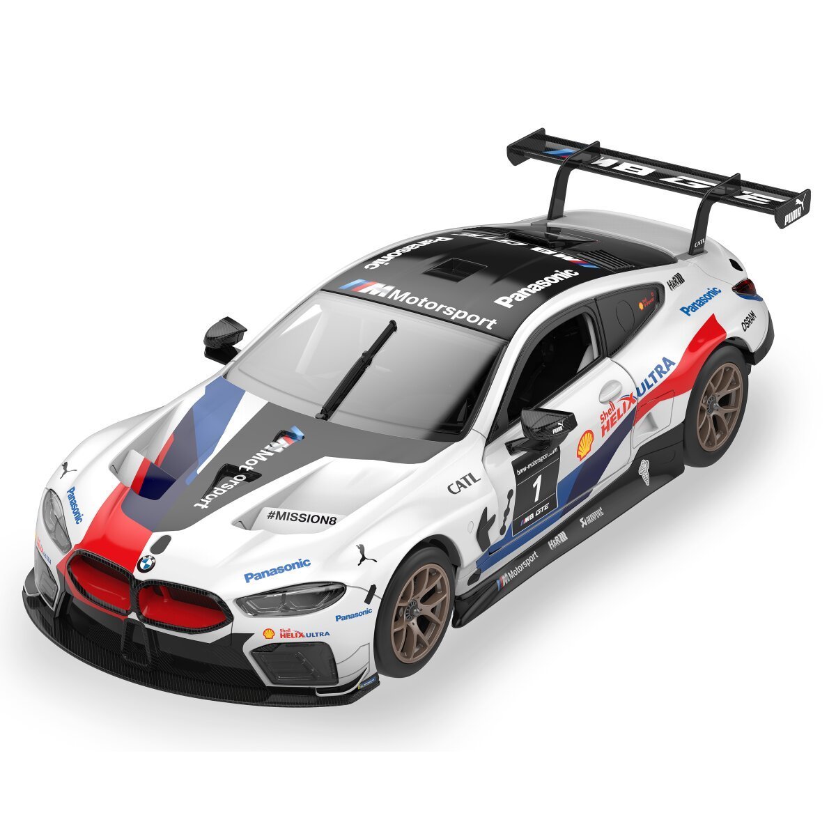 JAMARA BMW M8 GTE 1:18 weiß 2,4GHz Bausatz ab 8 Jahren