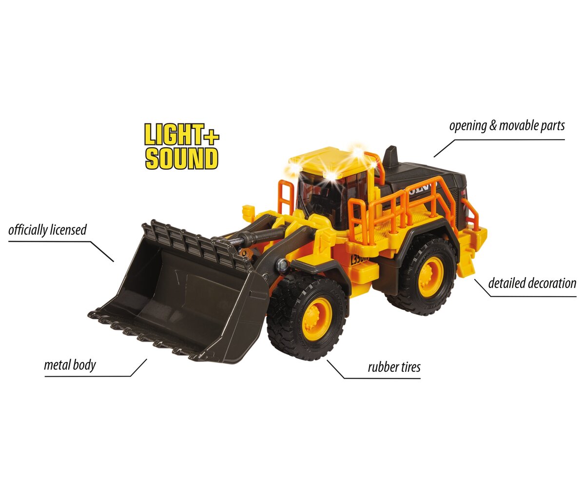 Majorette Volvo Wheel Loader (213723001) Maschine, Bulldozer