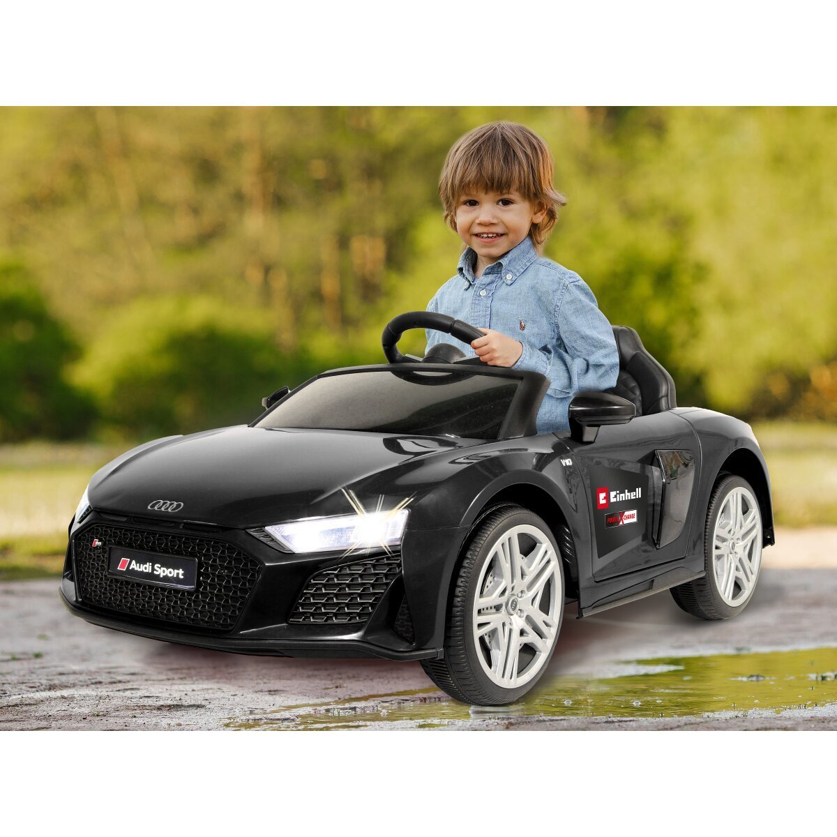 JAMARA Ride-on Audi R8 Spyder 18V schwarz Einhell Power X-Change inkl. Starter Set ab 3 Jahren JAMARA Ride-on Audi R8 Spyder 18V schwarz Einhell Power X-Change inkl. Starter Set ab 3 Jahren