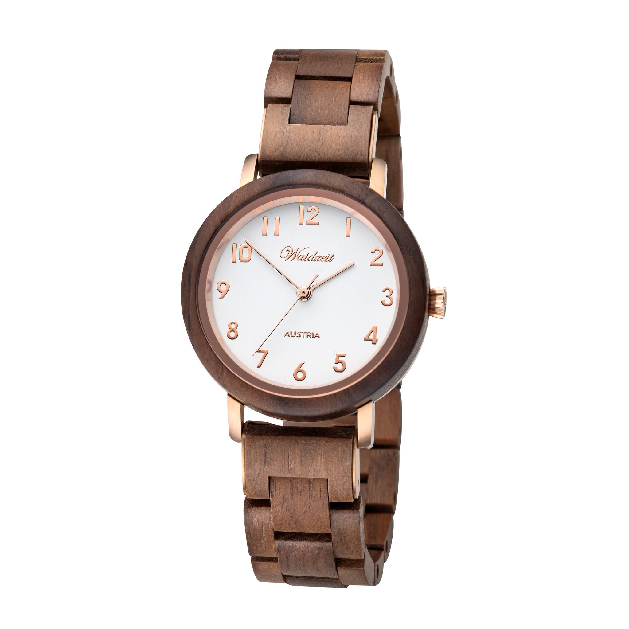 WAIDZEIT SA04W Damenuhr Sissy Classic mit Holzband WAIDZEIT SA04W Damenuhr Sissy Classic mit Holzband
