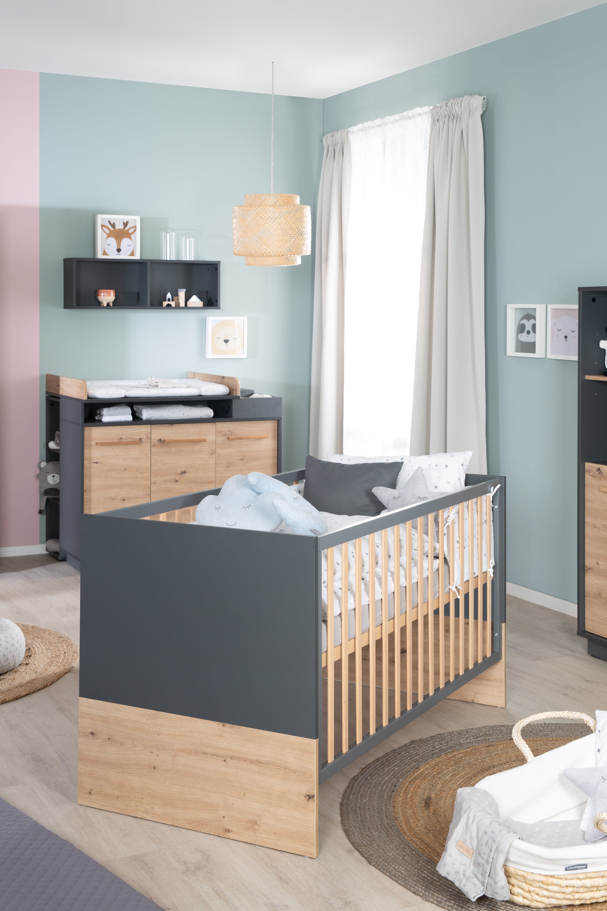 Roba 1911849 Kombi-Kinderbett 70x140 cm Lenn anthrazit - Bild 5 Roba 1911849 Kombi-Kinderbett 70x140 cm Lenn anthrazit - Produktbild 5