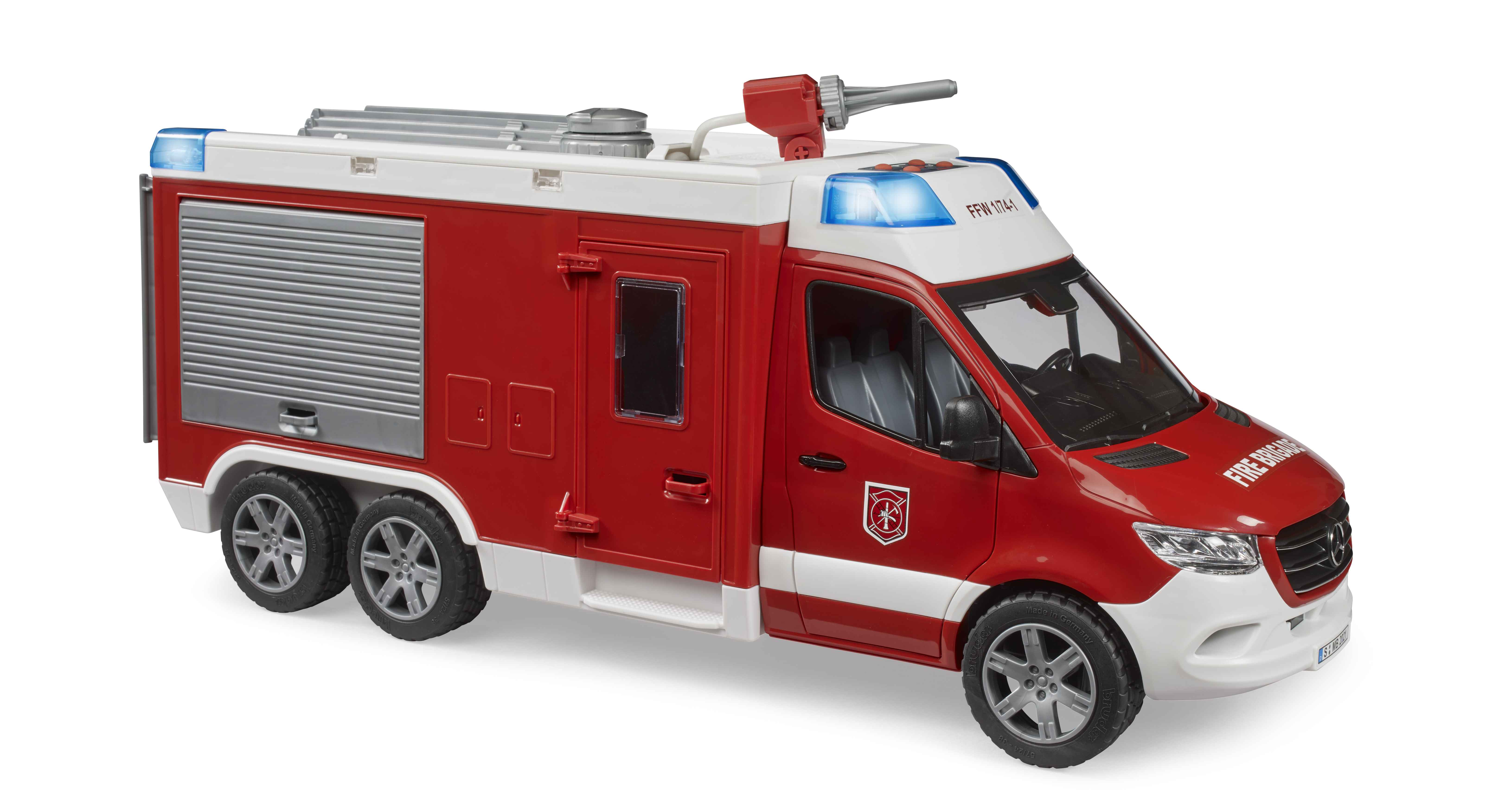 BRUDER 02680 - MB Sprinter Feuerwehrrüstwagen mit Light & Sound Modul - Bild 2