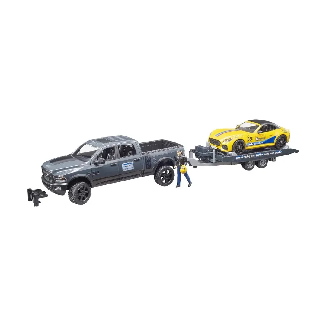 Bruder 02504 RAM 250 Power Wagon und Bruder Roadster Racing Team