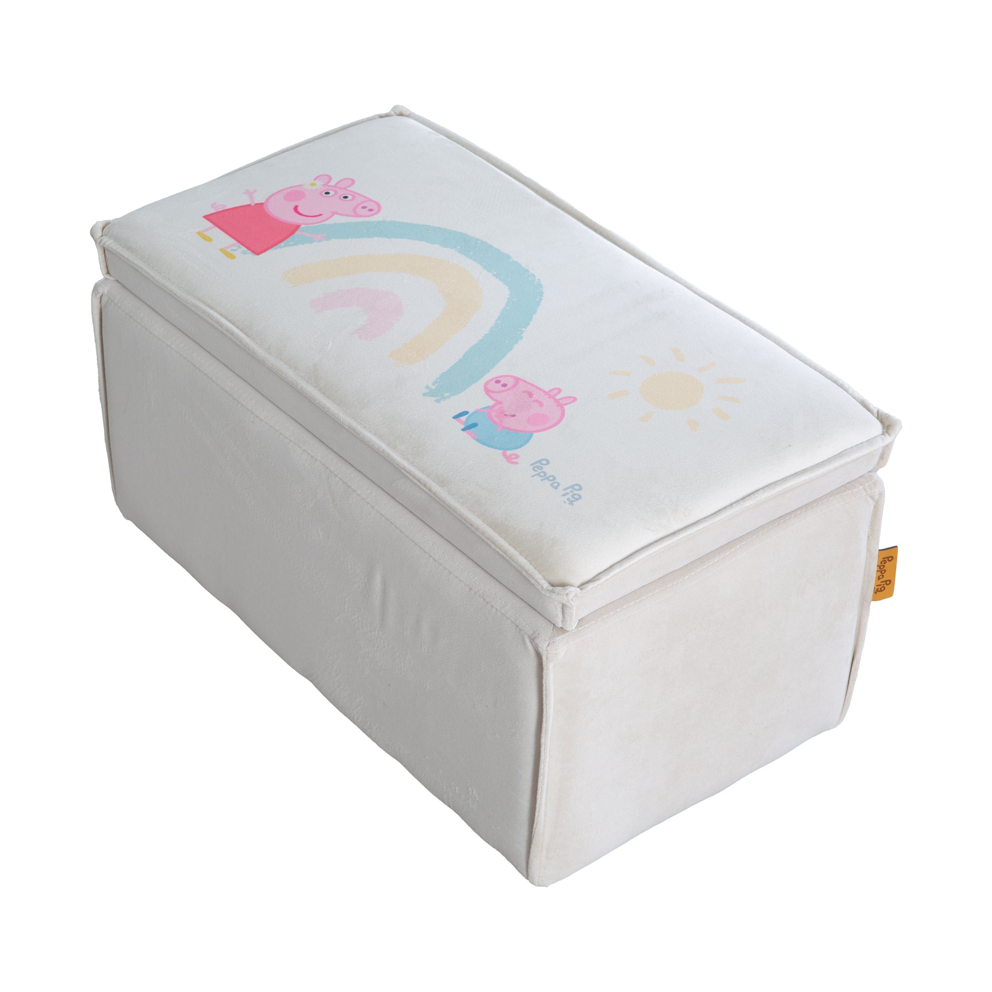 Roba 450141PP1 Kinderhocker mit Aufbewahrung Peppa Pig beige – Spielmöbel - Bild 1 Roba 450141PP1 Kinderhocker mit Aufbewahrung Peppa Pig beige – Spielmöbel - beige - Spielmöbel - Produktbild 1