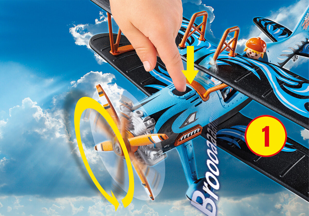 PLAYMOBIL 70831 Air Stuntshow Doppeldecker "Phönix" Flugzeug, Transport, Fahrzeug
