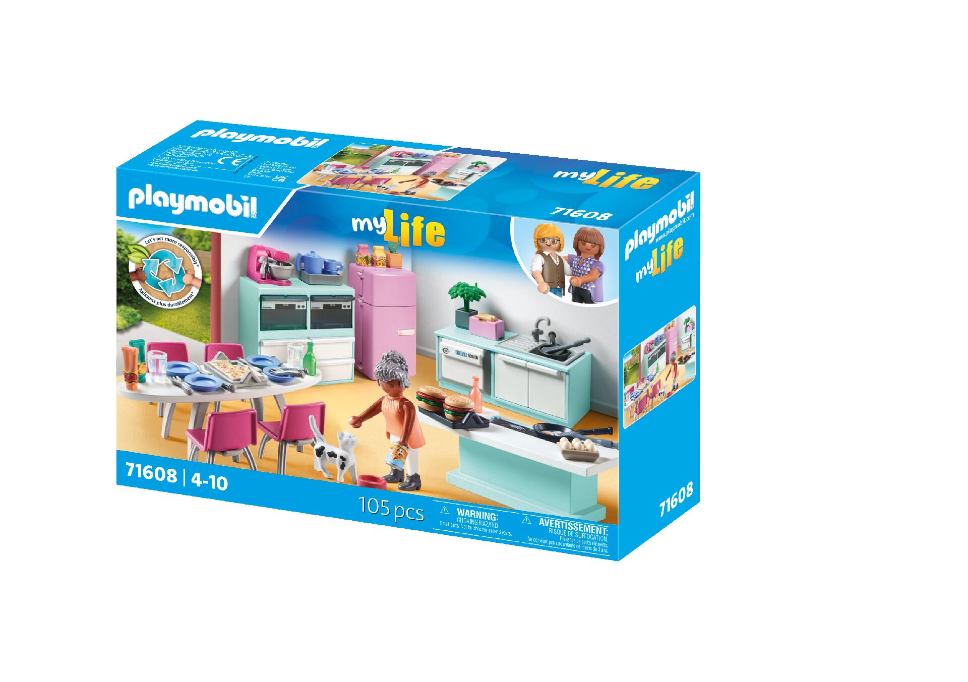 PLAYMOBIL 71608 Küche Mit Essplatz