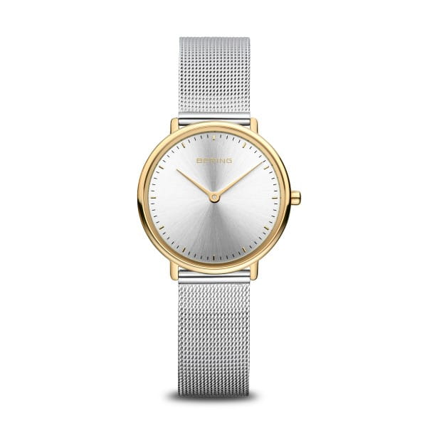 Bering 15729-010 Damenuhr, Milanaise, Silber/Gold Bering 15729-010 Damenuhr, Milanaise, Silber/Gold