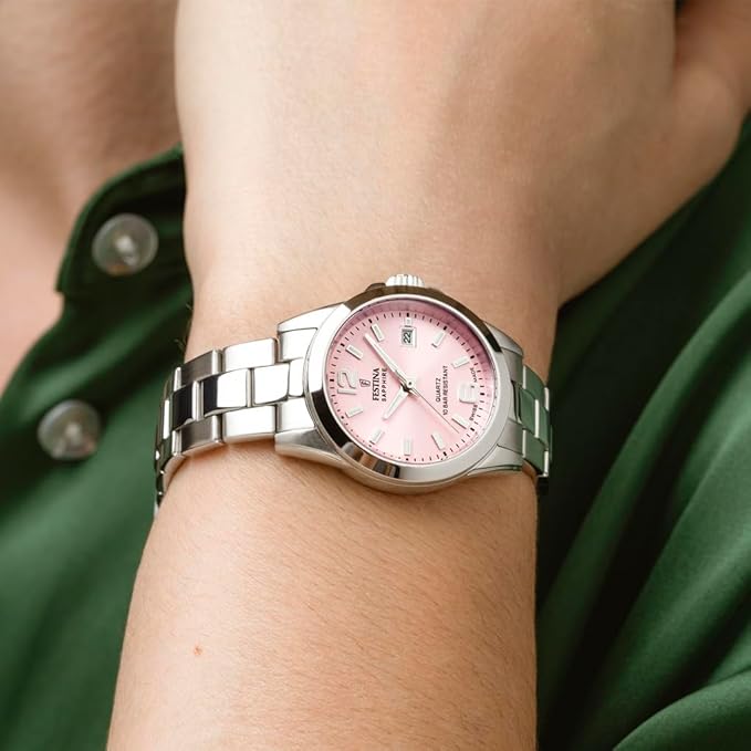 FESTINA SWISS MADE DAMEN UHR F20049/3 ROSÉGOLD EDELSTAHL ARMBAND