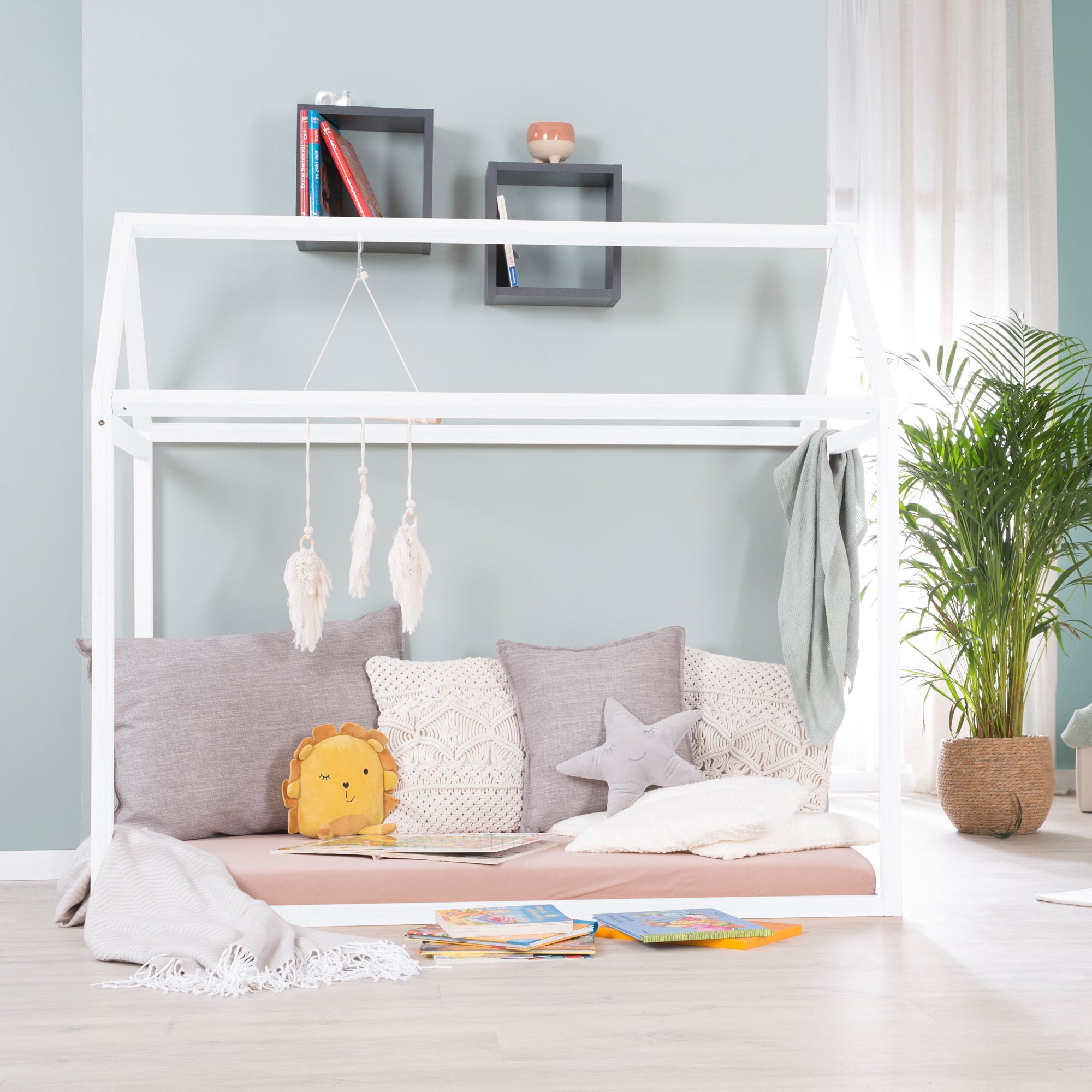 Roba 1061860WEZU Set Hausbett mit Matratze weiß - Produktbild 5