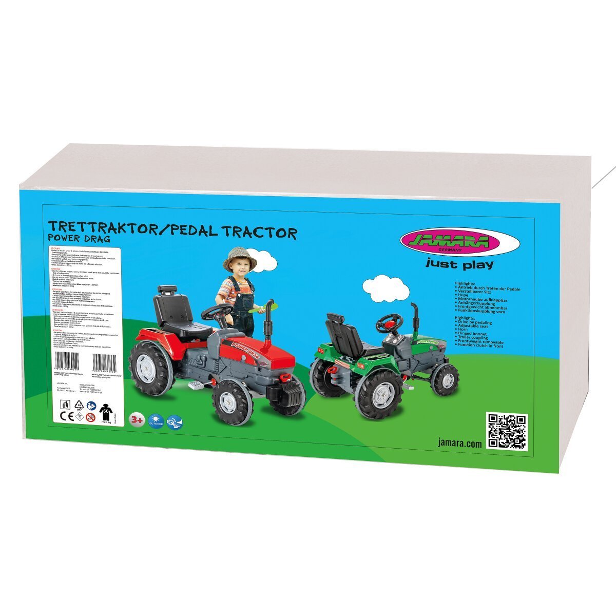 JAMARA Trettraktor Power Drag grün ab 3 Jahren JAMARA Trettraktor Power Drag grün ab 3 Jahren