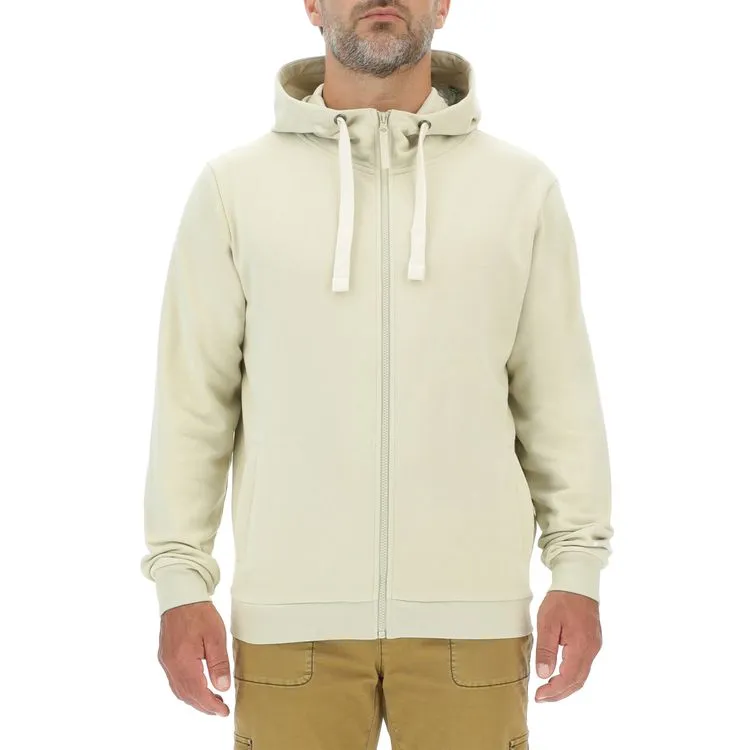 JEEP Herren Kapuzenjacke O103180WH - Weiße Sweatjacke mit Jeep-Star-Print und Reißverschluss JEEP Herren Kapuzenjacke O103180WH - Weiße Sweatjacke mit Jeep-Star-Print und Reißverschluss