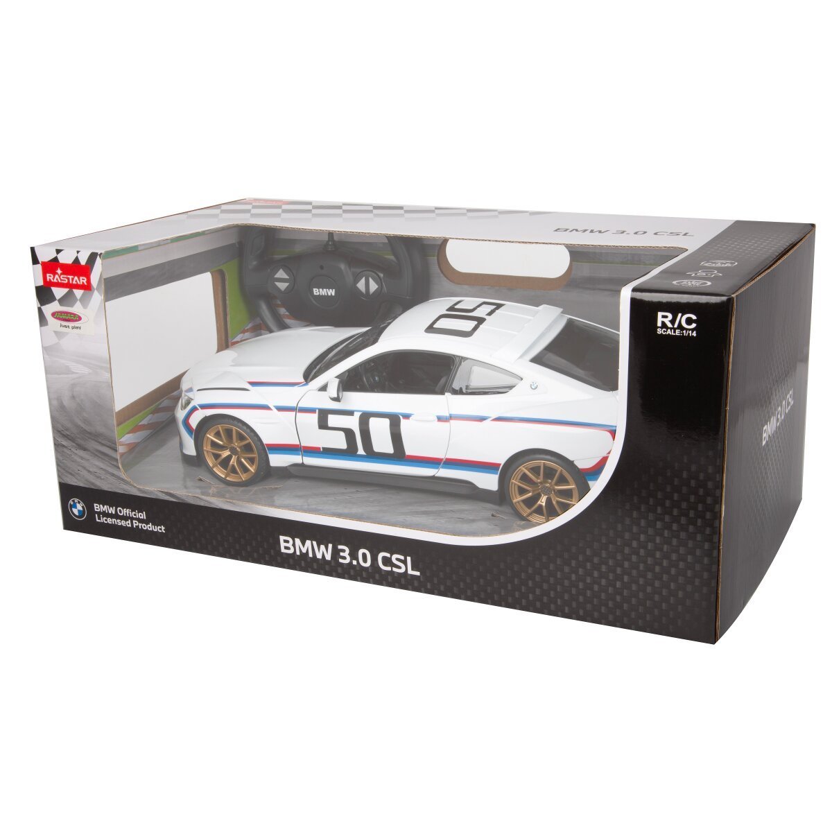 JAMARA BMW 3.0 CSL 1:14 weiß 2,4GHz Tür manuell ab 6 Jahren