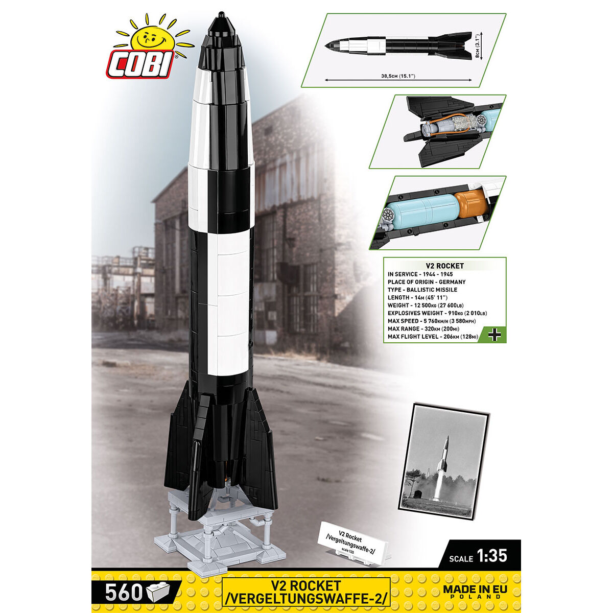 COBI 3121 - V2 ROCKET Vergeltungswaffee-2) - Bild 4 COBI 3121 - V2 ROCKET Vergeltungswaffee-2) - Bild 4