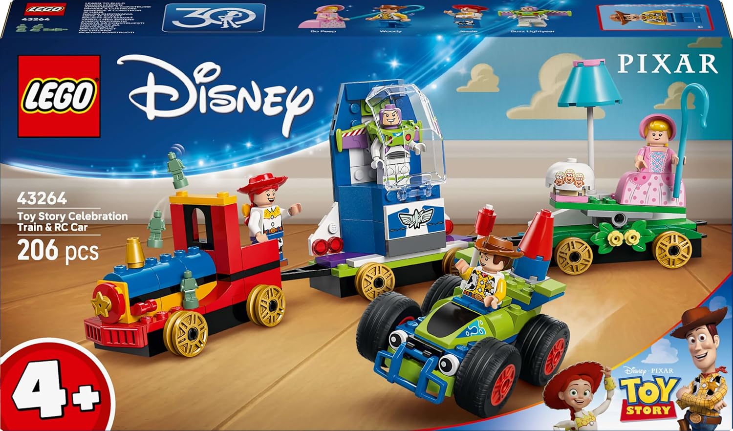 LEGO® Disney 43264 Partyzug und das Auto RC aus Toy Story Person, Baby, Maschine, Rad, Spielzeug
