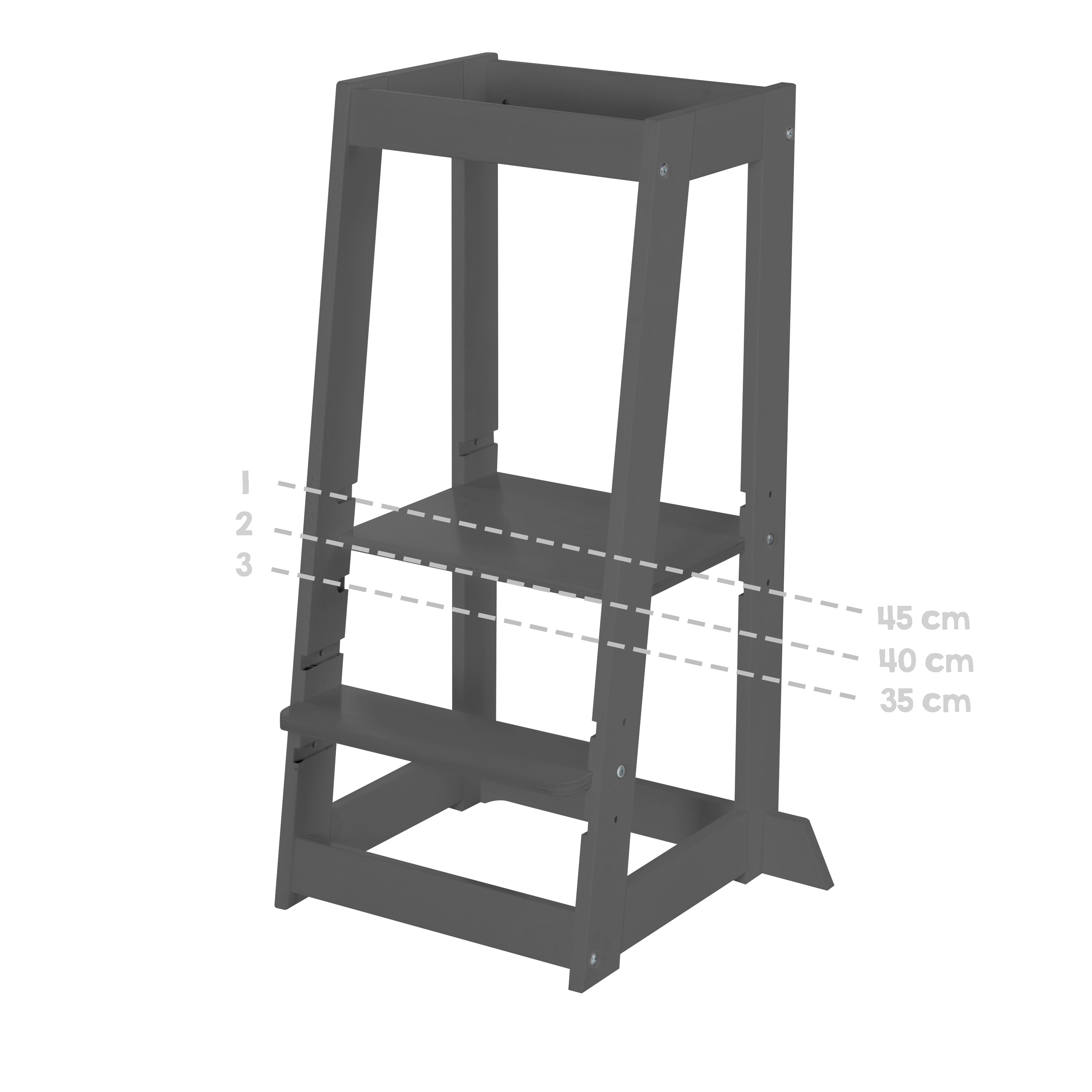 Roba 440112ANFS Lernturm anthrazit – Motorik & Lernen - Bild 4 Roba 440112ANFS Lernturm anthrazit – Motorik & Lernen - Produktbild 4