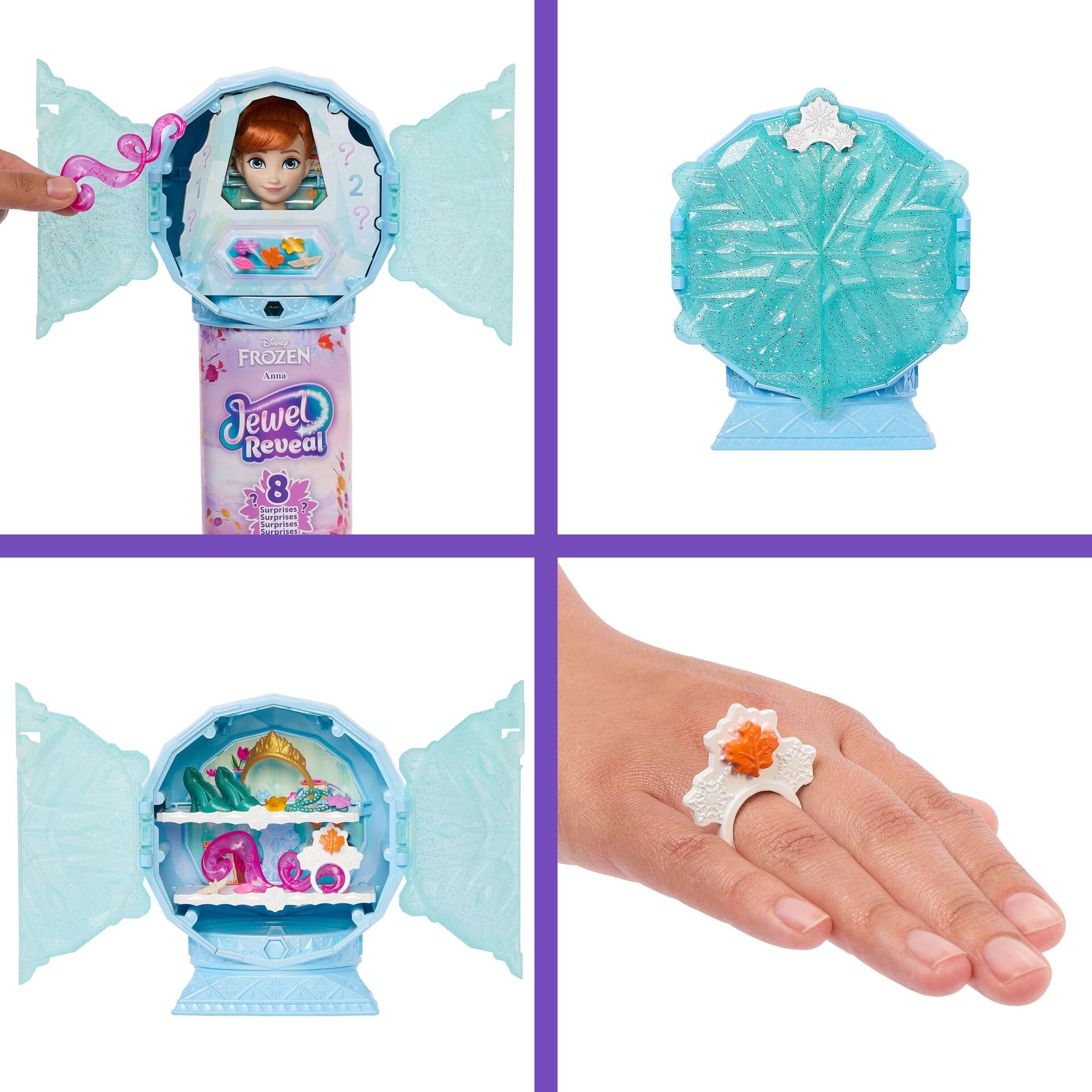 Disney Die Eiskönigin Juwel Reveal Anna Puppe - Mattel - MATTEL JJY37 Puppe - Mattel - Disney Die Eiskönigin Juwel Reveal Anna Puppe - Modell MATTEL JJY37
