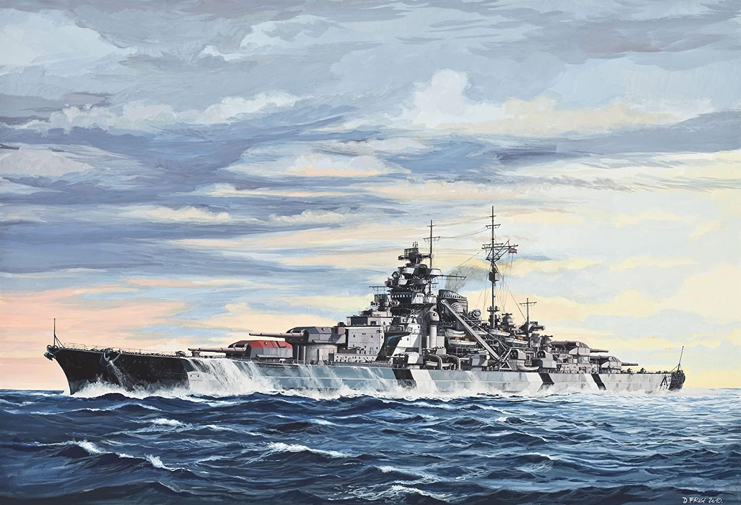 Revell 05098 Battleship Bismarck Modellbausatz 1:700 Revell 05098 Battleship Bismarck Modellbausatz 1:700
