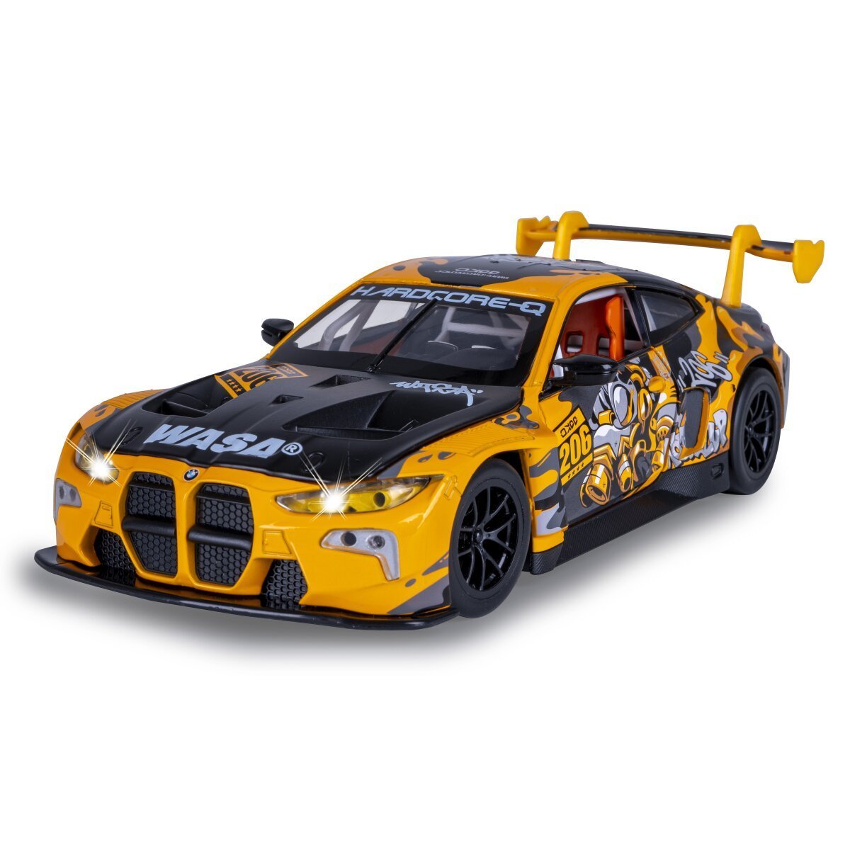 JAMARA BMW M4 GT3 Diecast 1:24 gelb inkl. Knopfzellen ab 3 Jahren JAMARA BMW M4 GT3 Diecast 1:24 gelb inkl. Knopfzellen ab 3 Jahren