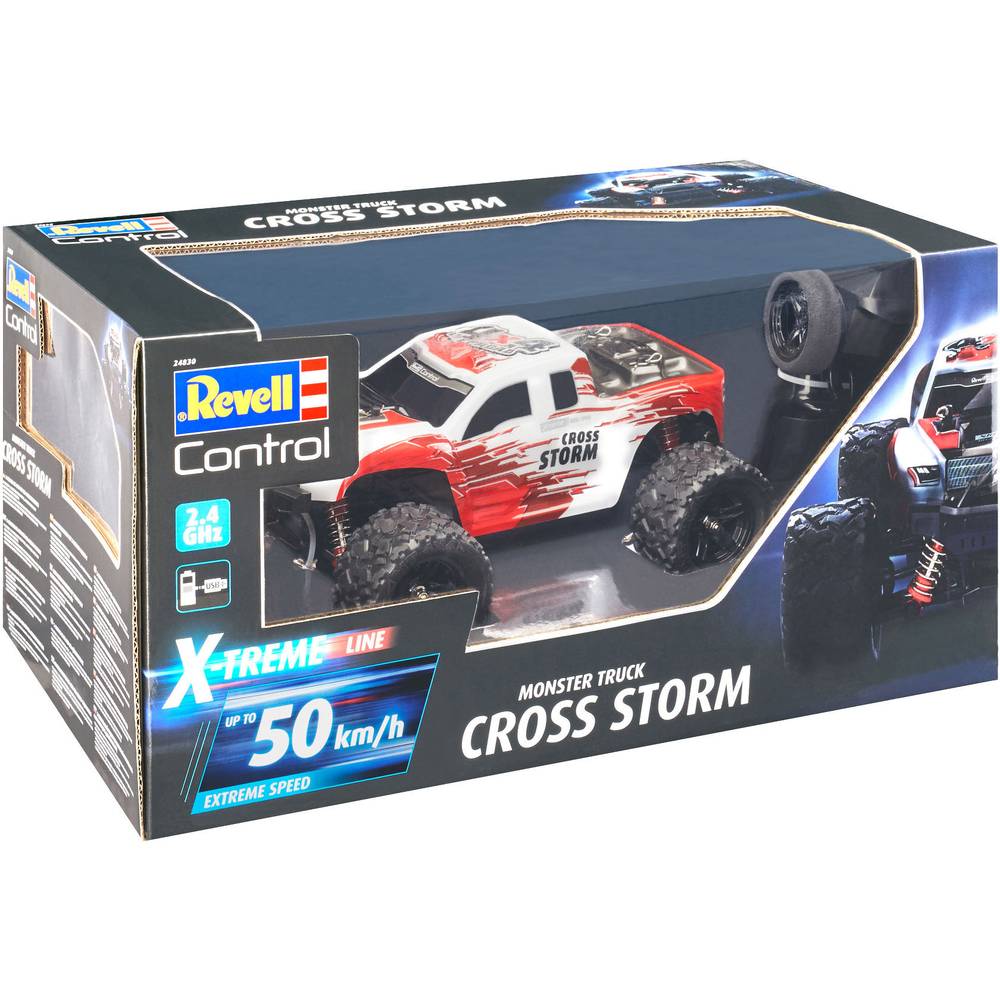 Revell 24830 RC X-TREME Monster Truck "Cross Storm" Revell Control Ferngesteuertes Auto