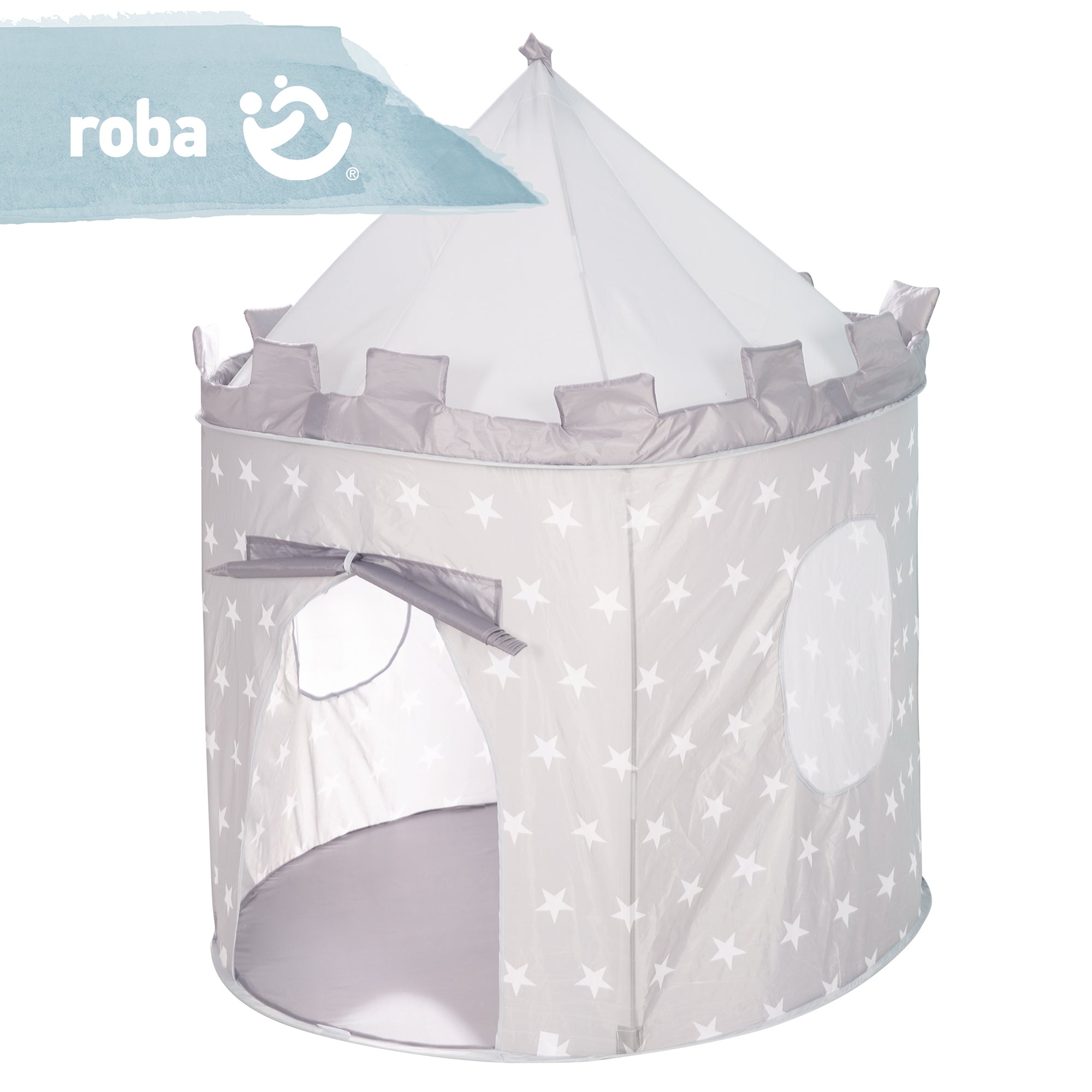 Roba 69002V190 Spielzelt Ritterburg Sterne Little Stars beige – Spielen & Spaß - Bild 4 Roba 69002V190 Spielzelt Ritterburg Sterne Little Stars beige – Spielen & Spaß - Produktbild 4