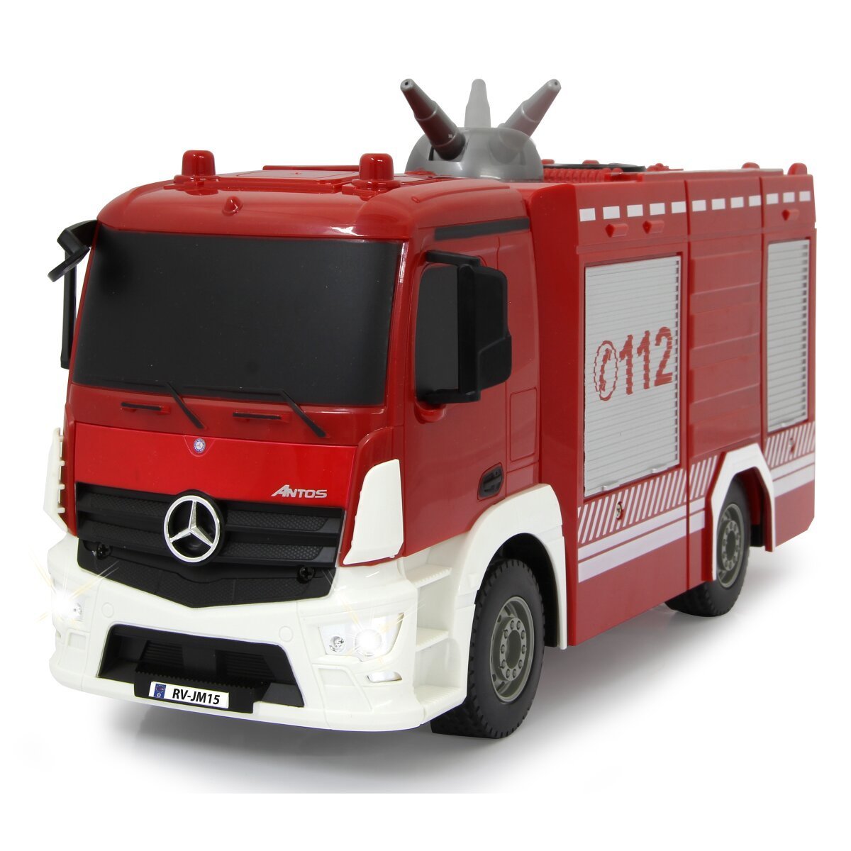 JAMARA Feuerwehr TLF mit Spritzfunktion Mercedes-Benz Antos 1:26 2,4GHz ab 6 Jahren JAMARA Feuerwehr TLF mit Spritzfunktion Mercedes-Benz Antos 1:26 2,4GHz ab 6 Jahren