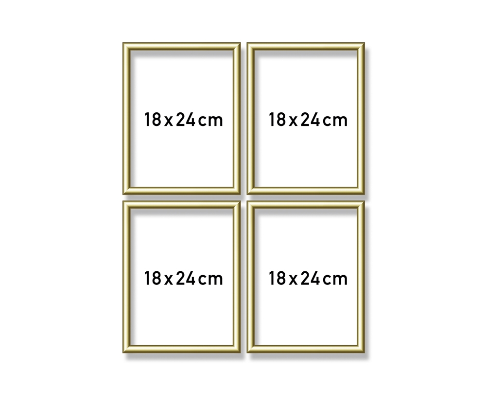 Schipper MNZ - Alurahmen Quattro Gold 18 x 24 cm