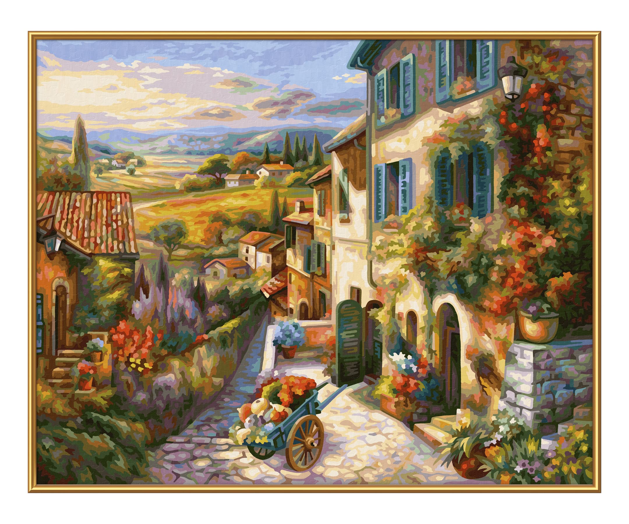 Schipper Mnz - Toskanische Idylle - Malset Mit Mediterranem Flair 609130879 Kunst, Malerei, Straße, Hütte