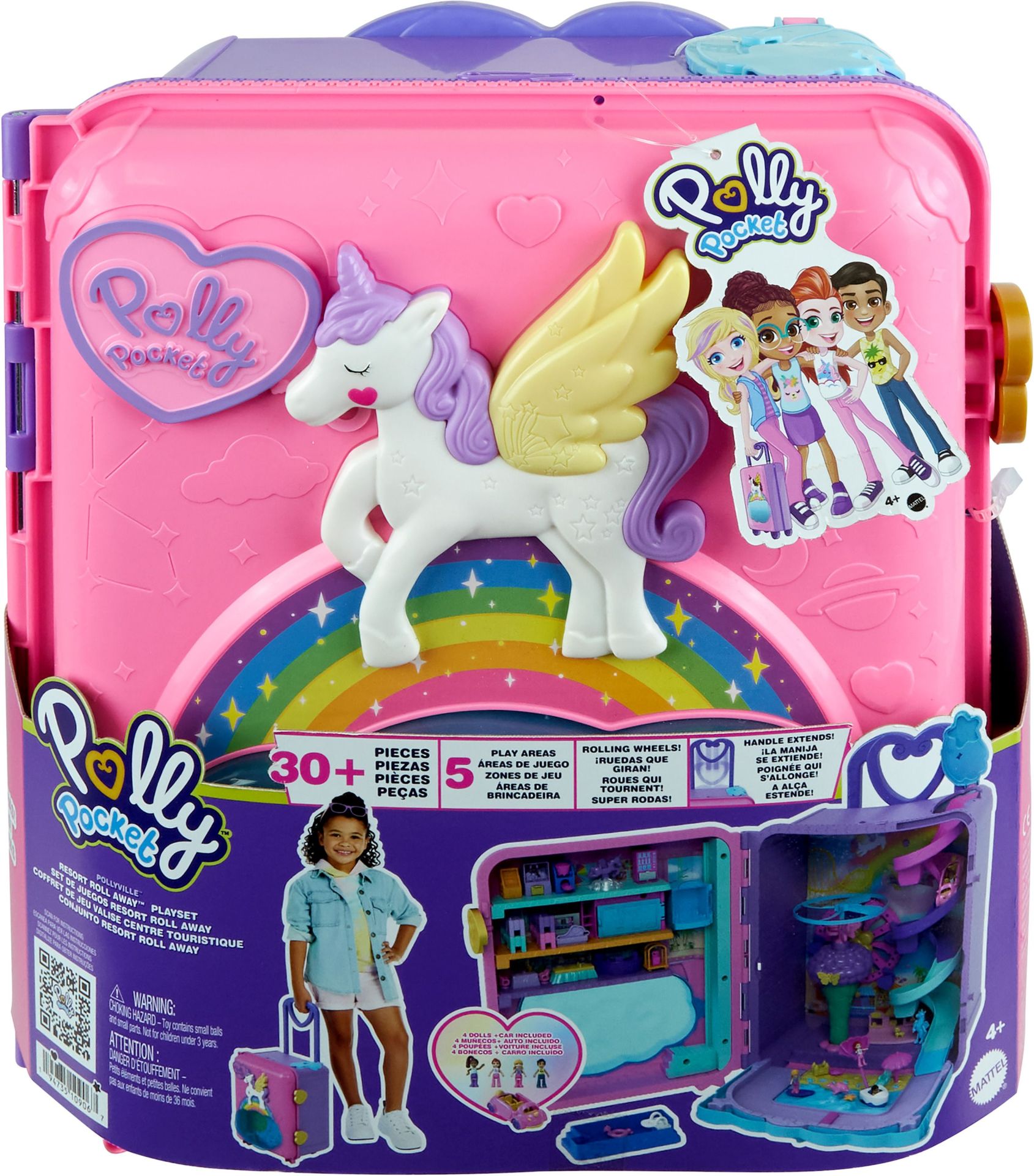 Polly, Pocket, Urlaub, im, Rollkoffer, Spielset