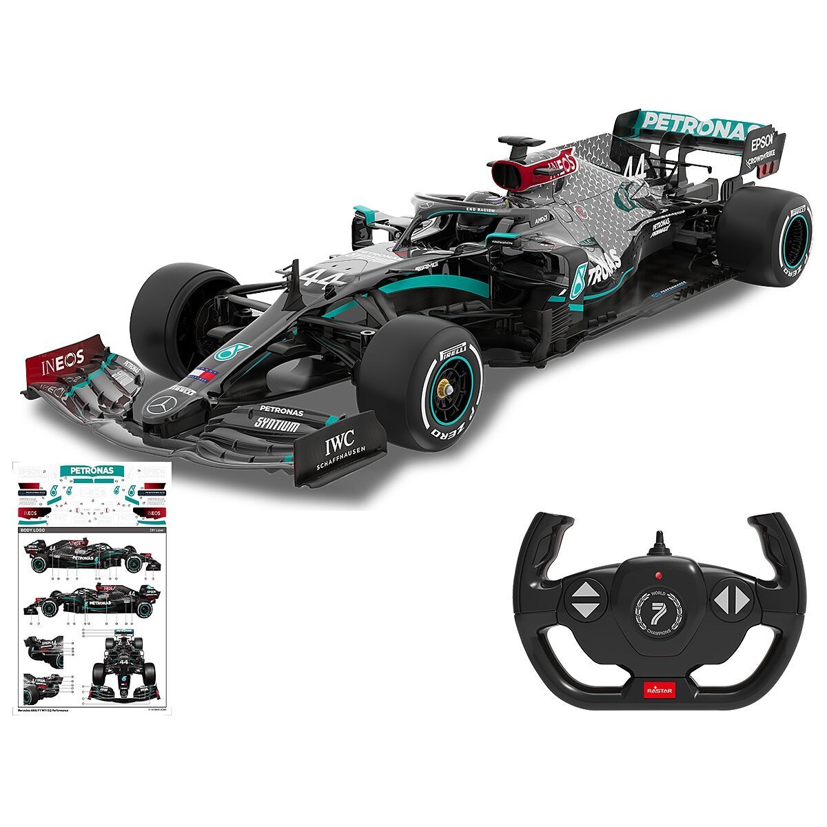 JAMARA Mercedes-AMG F1 W11 EQ Performance 1:12 schwarz 2,4GHz ab 6 Jahren JAMARA Mercedes-AMG F1 W11 EQ Performance 1:12 schwarz 2,4GHz ab 6 Jahren