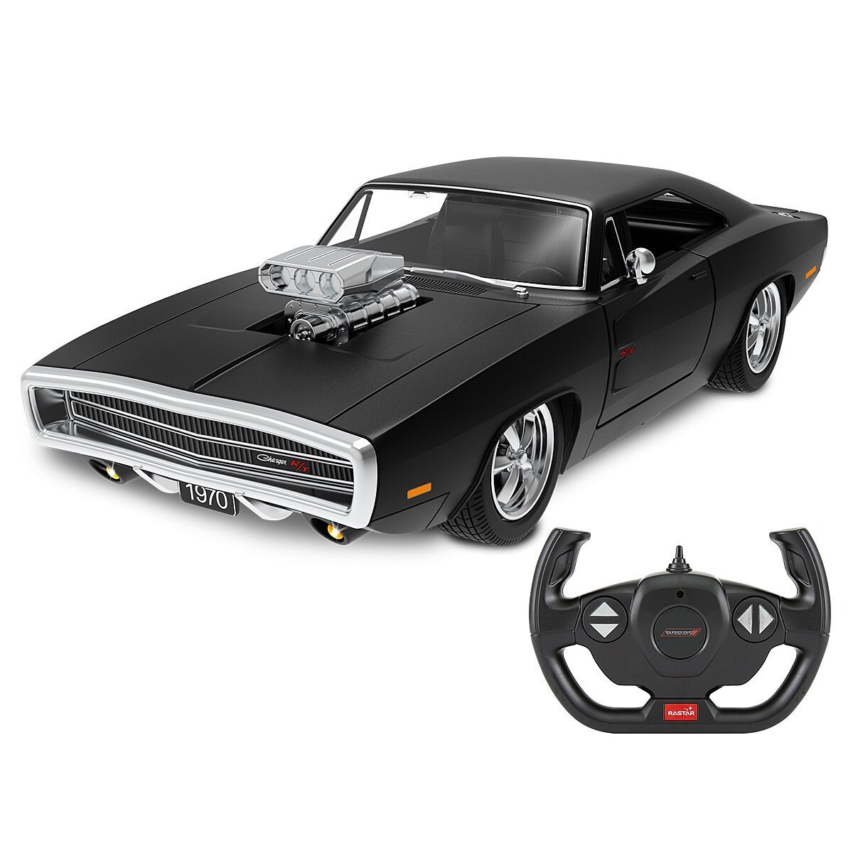 JAMARA Dodge Charger R/T 1970 1:16 schwarz 2,4GHz Tür manuell ab 6 Jahren