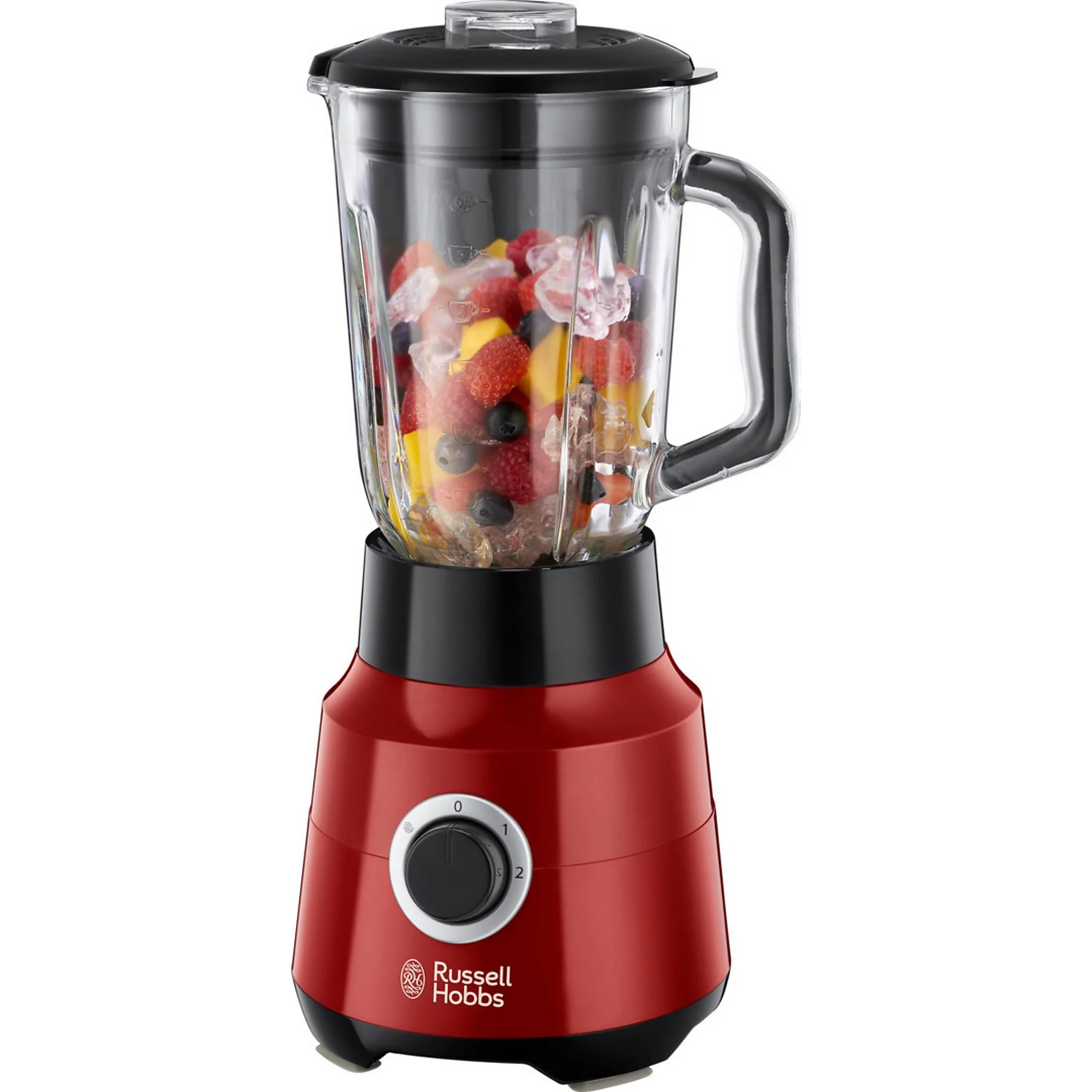 Russell Hobbs Desire Glas-Standmixer 24720-56 – Rot/Schwarz