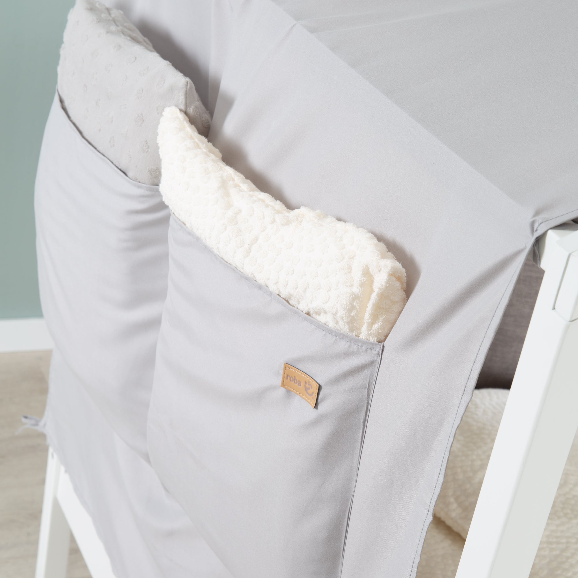 Roba 0286 Hausbettbezug neutral 90 x 200 cm grau – Bettenzubehör - Produktbild 9