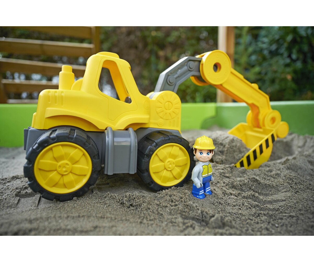 BIG Power Worker Midi Bagger (800054835) Spielzeug, Person, Bulldozer, Maschine
