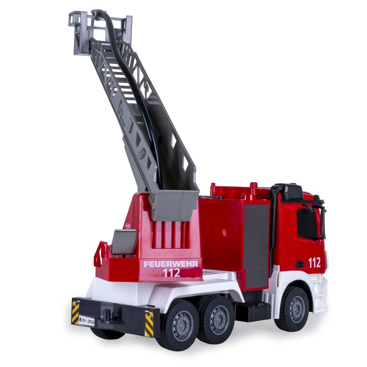 JAMARA Feuerwehr Drehleiter Mercedes -Benz Antos 1:26 2,4GHz mit Spritzfunktion ab 6 Jahren