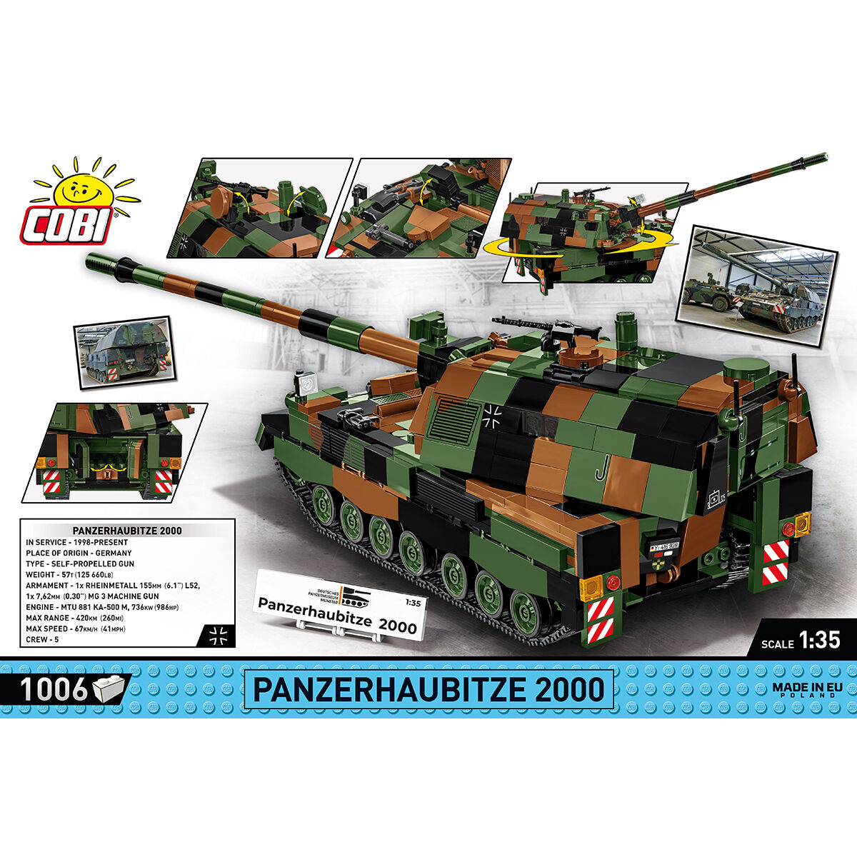 COBI 2628 - Panzerhaubitze 2000 Maßstabb 1:35) - Bild 4 COBI 2628 - Panzerhaubitze 2000 Maßstabb 1:35) - Bild 4