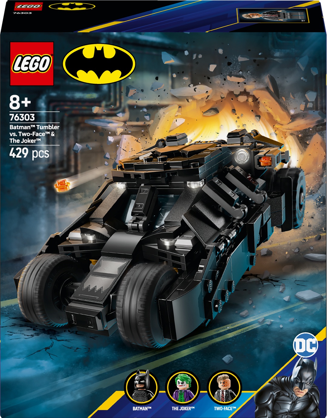 LEGO® DC Comics Super Heroes 76303 Batman™ Tumbler vs. Two Face™ & The Joker™ LEGO® DC Comics Super Heroes 76303 Batman™ Tumbler vs. Two Face™ & The Joker™