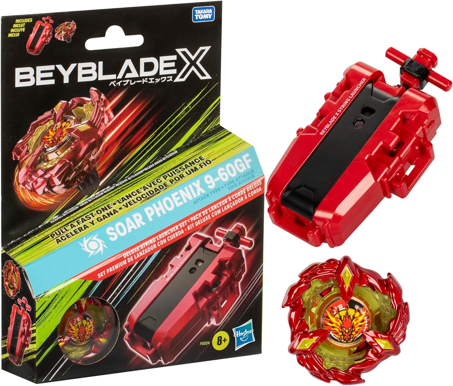 Beyblade X Soar Phoenix 9-60GF Deluxe Schnur-Starter Set Beyblade, X, Soar, Phoenix, 9-60GF, Deluxe, Schnur-Starter, Set
